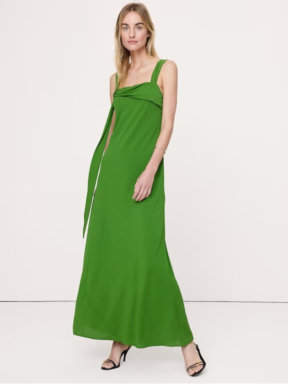 Banana Republic DRAPEY GEORGETTE BIAS-CUT SLIP DRESS - Picture 1 of 5
